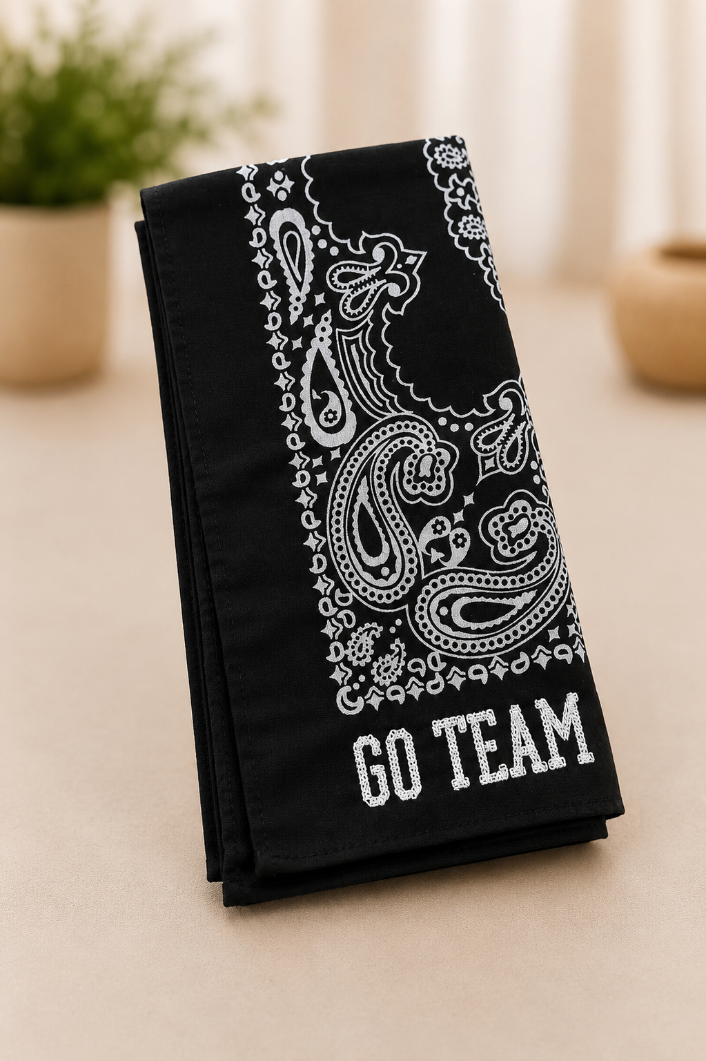 Go Team Bandana | Black